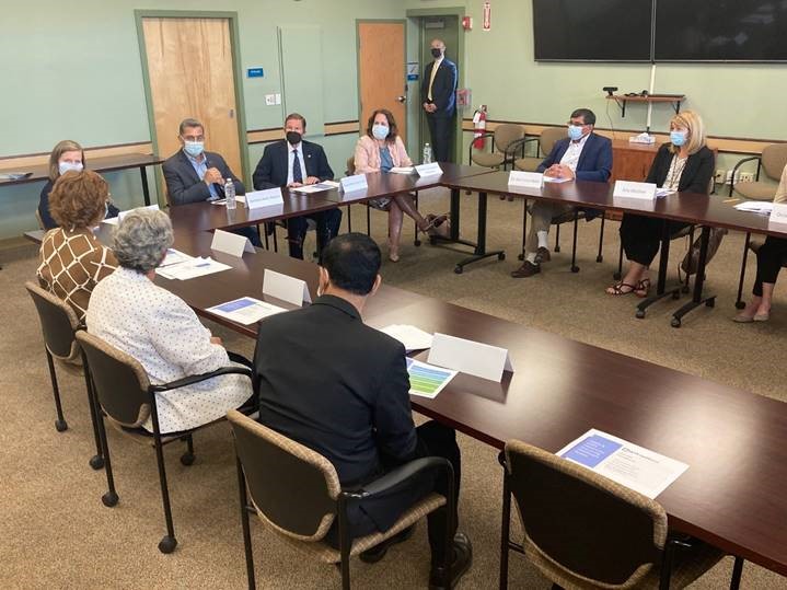 Blumenthal joined U.S. Health and Human Services Secretary Xavier Becerra for a roundtable at United Community and Family Services to highlight critical investments in community health centers, behavioral health, and telehealth. 